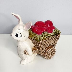 Vintage Ceramic Bunny Candy Dish